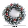 3Styles Red Christmas Wreath Elegant PVC Fruit Wreath Window Door Wall Ornament Home Halloween Decor Gifts