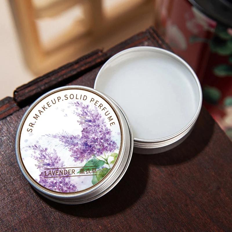 Solid parfyme Bærbar Solid Balm Langvarige dufter Friske og elegante kvinnelige solide parfymer Kroppsaroma Deodorant
