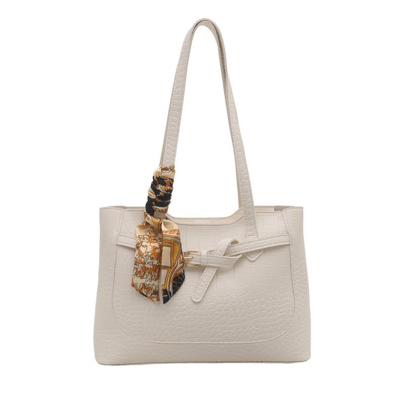 Minimalist Style Faux Leather Bucket Bag, Women s Simple Zipper Shoulder Purse белый