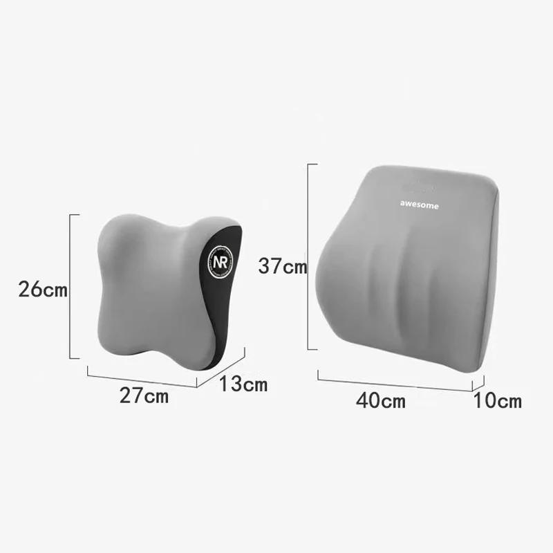 Auto Memory Foam Nackenkissen Schutz Lendenwirbelstützkissen Lendenwirbelstützkissen Auto Kopfstützkissen Sitzstützen