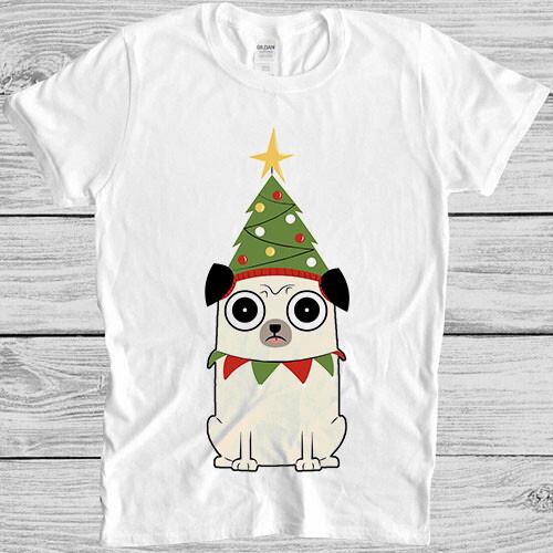 Christmas Pug Xmas Pug's Sake New Year Meme Gift  Tee Funny Saying T Shirt 7092