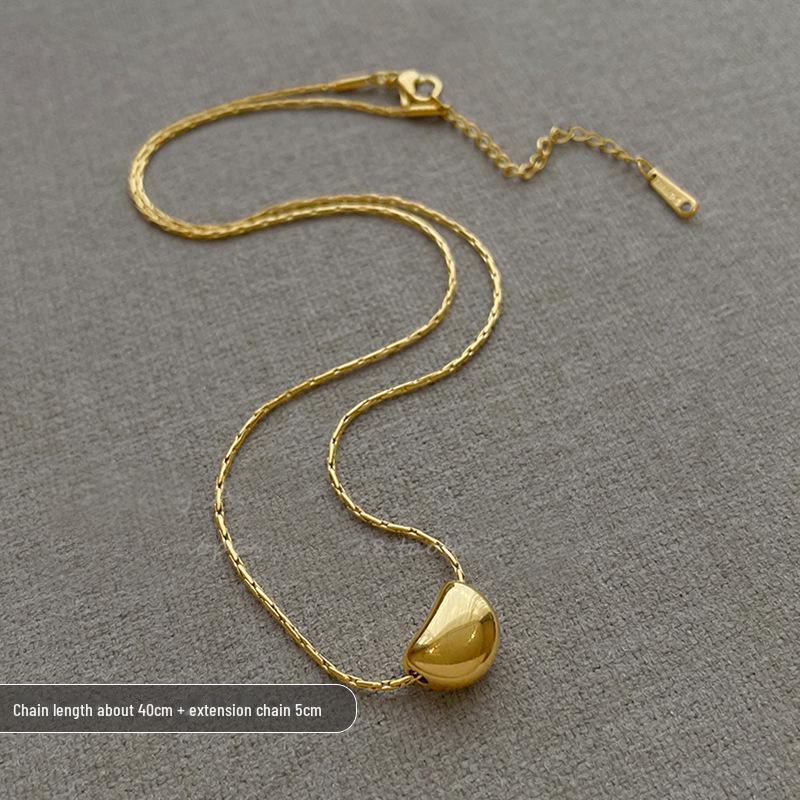 

Модное женское ожерелье из титановой стали 2025 года: Роскошная, устойчивая к выцветанию, универсальная цепочка на ключицу, идеально подходит для свитеров.