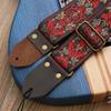 Guitar Strap Embroidery Bohemian Style Adjustable Cotton Ukulele Shoulder Belt