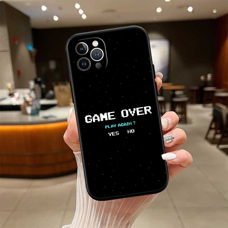 

UP30 Game Over Shell Phone Case for Samsung Galaxy Note 10 20 S23 S24 S25 Ultra FE Plus Edge Lite A02S A35 A07 A17 Galaxy S23+