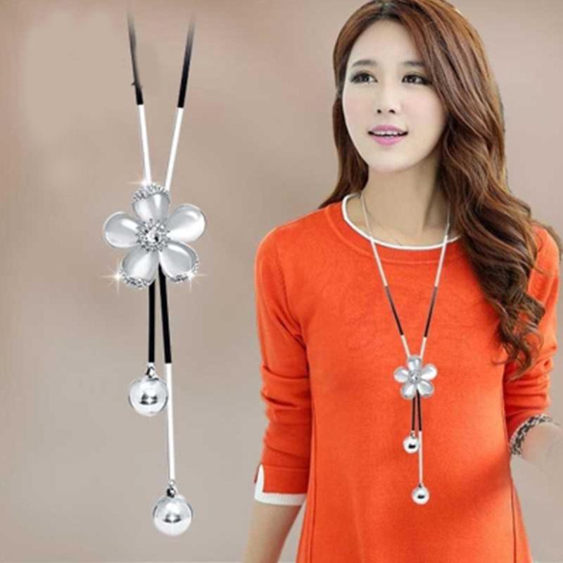 Korean Simple Pearl Geometric Necklace Women's Fine Chain Niche Light Luxury Collarbone Chain Cold Wind Temperament Versatile Neck Chain Women