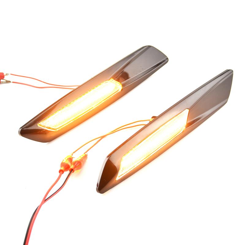 Side Marker Lights Blinker LED Turn Signal Sequential Fender Indicator Lamp For BMW 1 3 5 Series F10 F30 E90 E91 E46 E60 E61