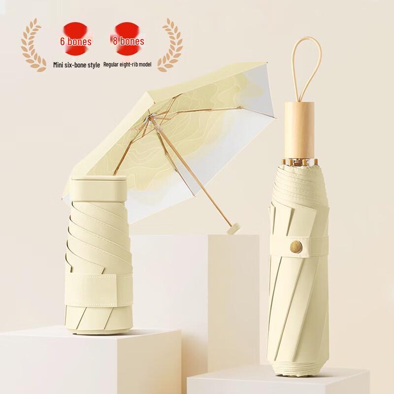 Maydu Five-Fold UV Protection Travel Umbrella