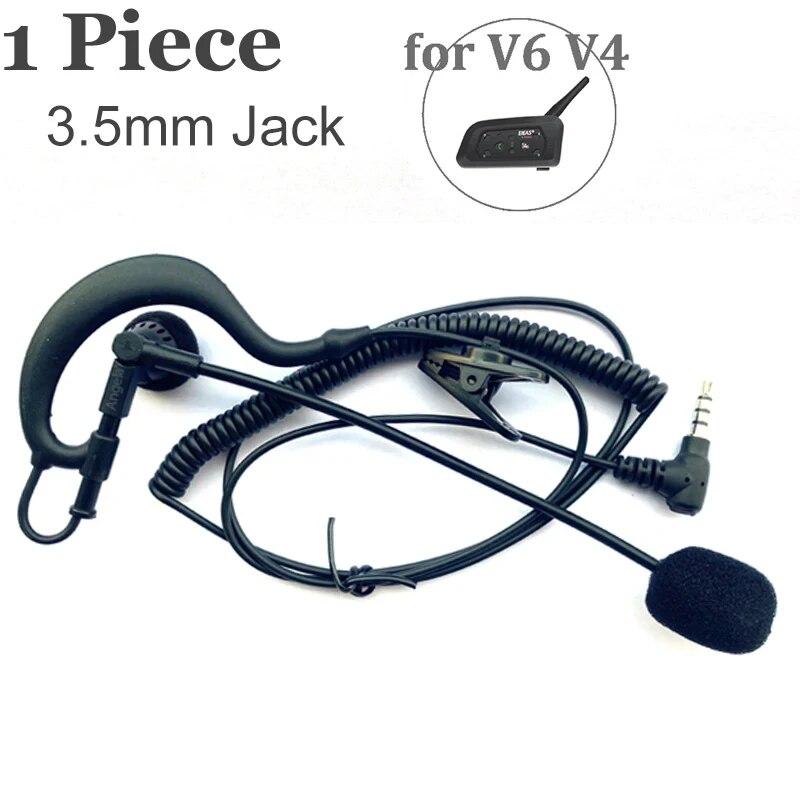

Bike Referee Helmet Interphone 3.5mm Jack Headset Microphone Spring/Straight Wire For EJEAS Vnetphone V6C XiNOWy V4C Intercom