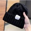 ins twist applique knitted wool hat children Internet celebrities autumn and winter versatile trend warm ear protection cold hat