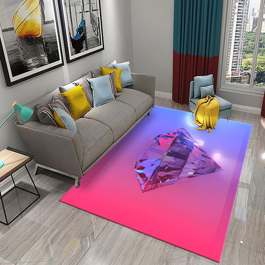 Living room balcony bedroom floor mat soft children's room rug casual rug bathroom non-slip rug sparkling diamond rug