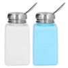 Portable Press Empty Refillable Bottle Liquid Alcohol Pump Cleaner Acetone Water Remover Dispenser with Stainless Steel Lid