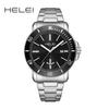 Helei H9002A-G 9002 Waterproof Stainless Steel Strap Round Clock Quartz Watches Business Gift Fashion Men's Wristwatches for Men