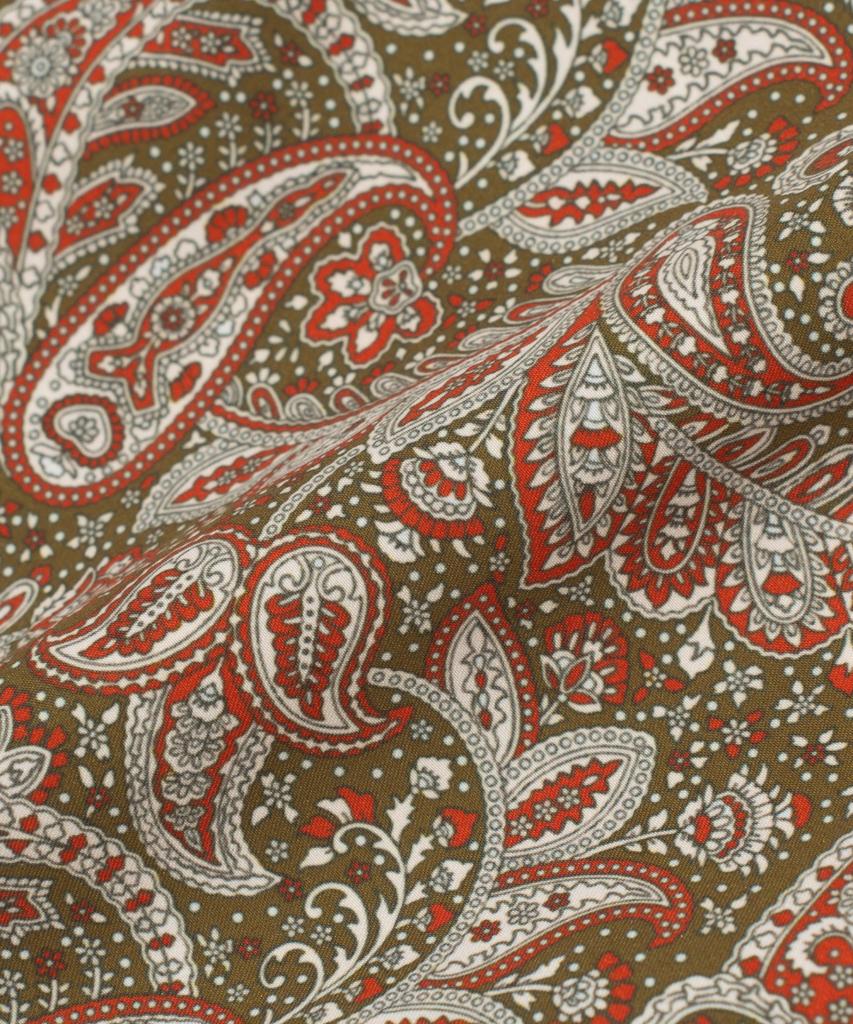 Billalei Dusty Olive Paisley Men'S Swim Shorts - Vintage Olive