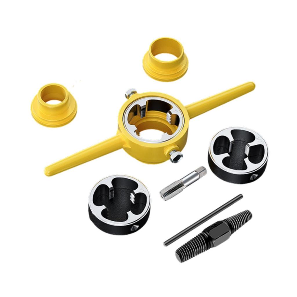 Portable PVC Pipe Threader with Screw Extraction Tool Set