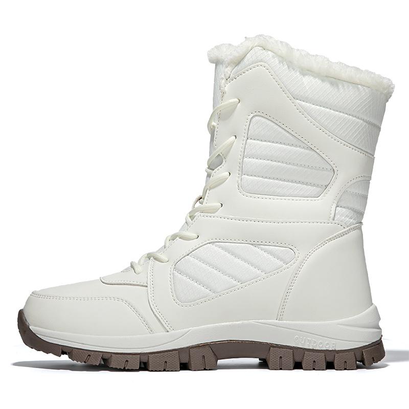 36-45 Men's Winter High Bands Boot Anti-Slip Waterproof Warm Pole Wool Warm Large Size Snow Boot Women's Shoes