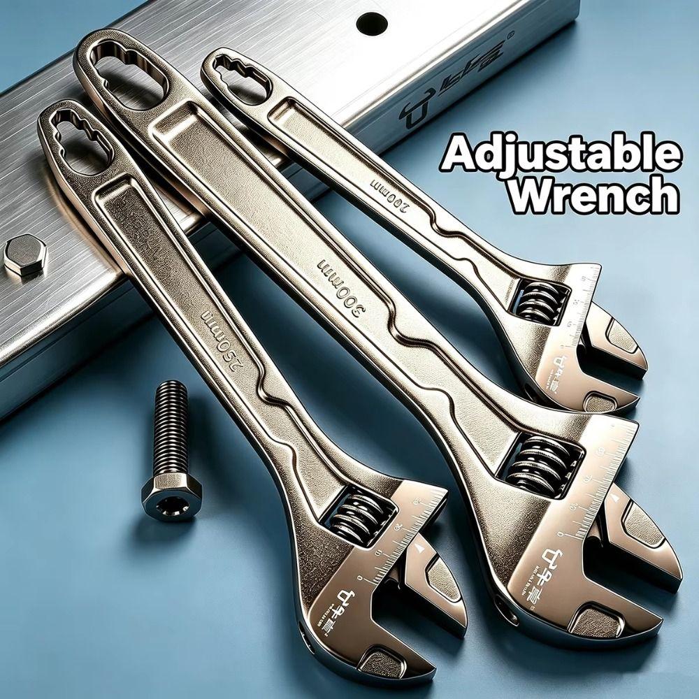 Long Handle Adjustable Wrench 4 In 1 Universal Wrench Car Repair Wrench Car Repair