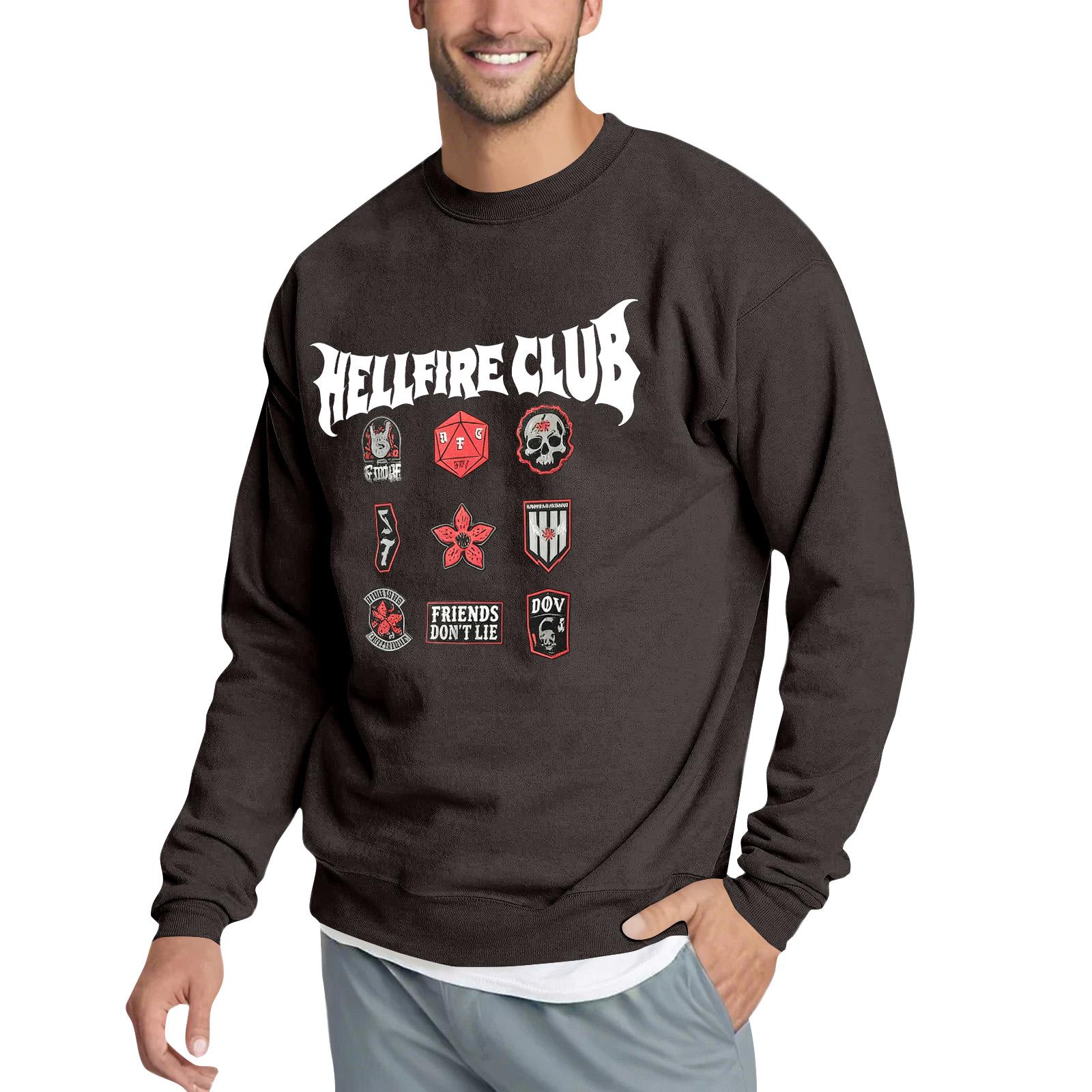 

Men s Loose Hoodie With Movie And TV Prints XXL хакі