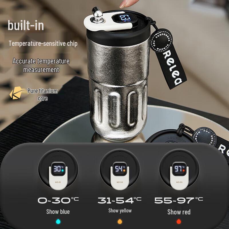 Wushengwu Smart Temperature Display Stainless Steel Thermos Water Bottle