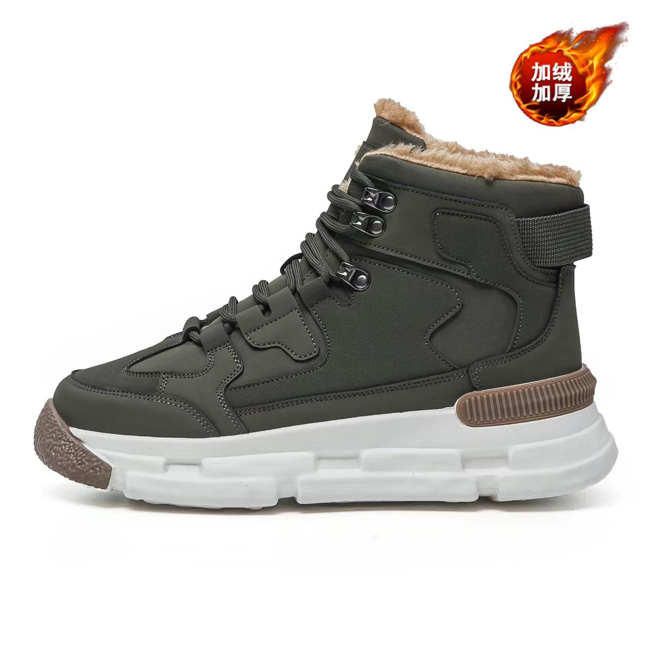 

Модные зимние новые зимние ботинки на толстой подошве для спорта и отдыха, модные ботинки из хлопка и бархата, мужская обувь, роскошные кроссовки Zapatos Mujer 40