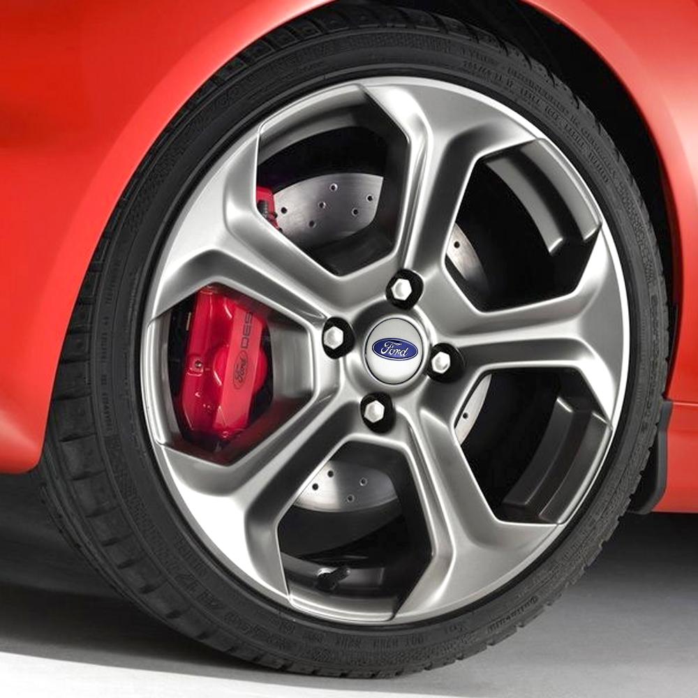 4 ks Pro Ford Focus MK4 Explorer Mustang Fiesta MK7 Ranger Krytka Středového Krytu Kola Pneumatiky Nálepka Odznak Kryt Autopříslušenství