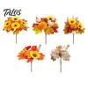 Herbstliche Blumendekorationen Künstlicher Sonnenblumen-Ahornblatt-Strauß, Herbstblumen, Realistische Seiden-Fälschung Saisonale Innenraum-Dekorationen Blume für Thanksgiving