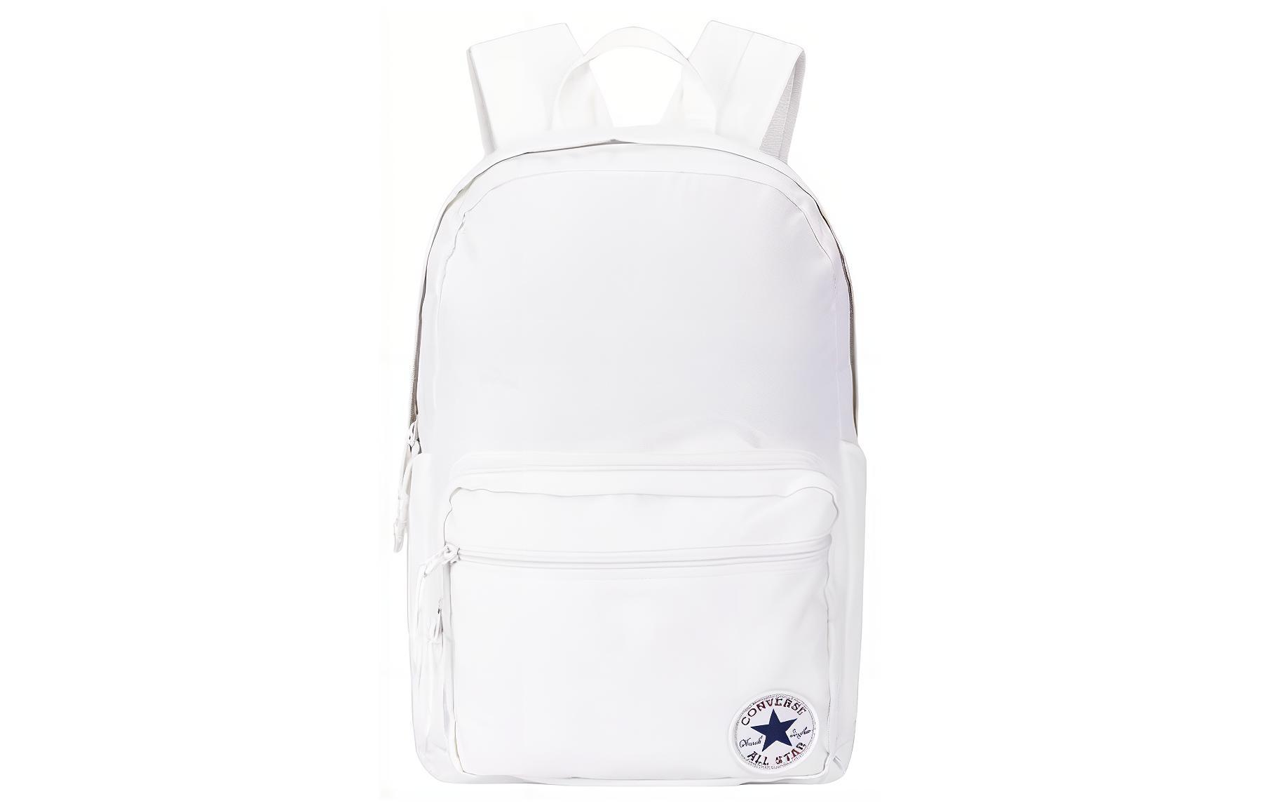 Converse Men's White Polyester Backpack Regular Unisex Feather Cv2413022ps-001