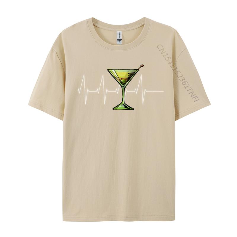 Dirty Martini Heartbeat Comics Family Top T-Shirts Summer Tops T Shirt For Men Graphic Pure Cotton Print T Shirts Drop Shipping