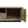 Meuble De Télévision - Item Home - 140 X 40 X 40 Cm - Bois De Manguier - Style Moderne - Couleur Naturelle
