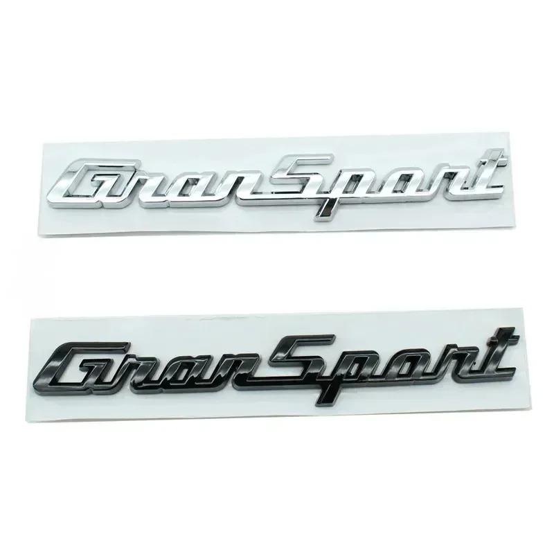 ABS Car Rear Trunk Letters Logo Emblem Badge Sticker For Gransport Granlusso Quattroporte GTS SQ4 Q4 Granturismo Sport