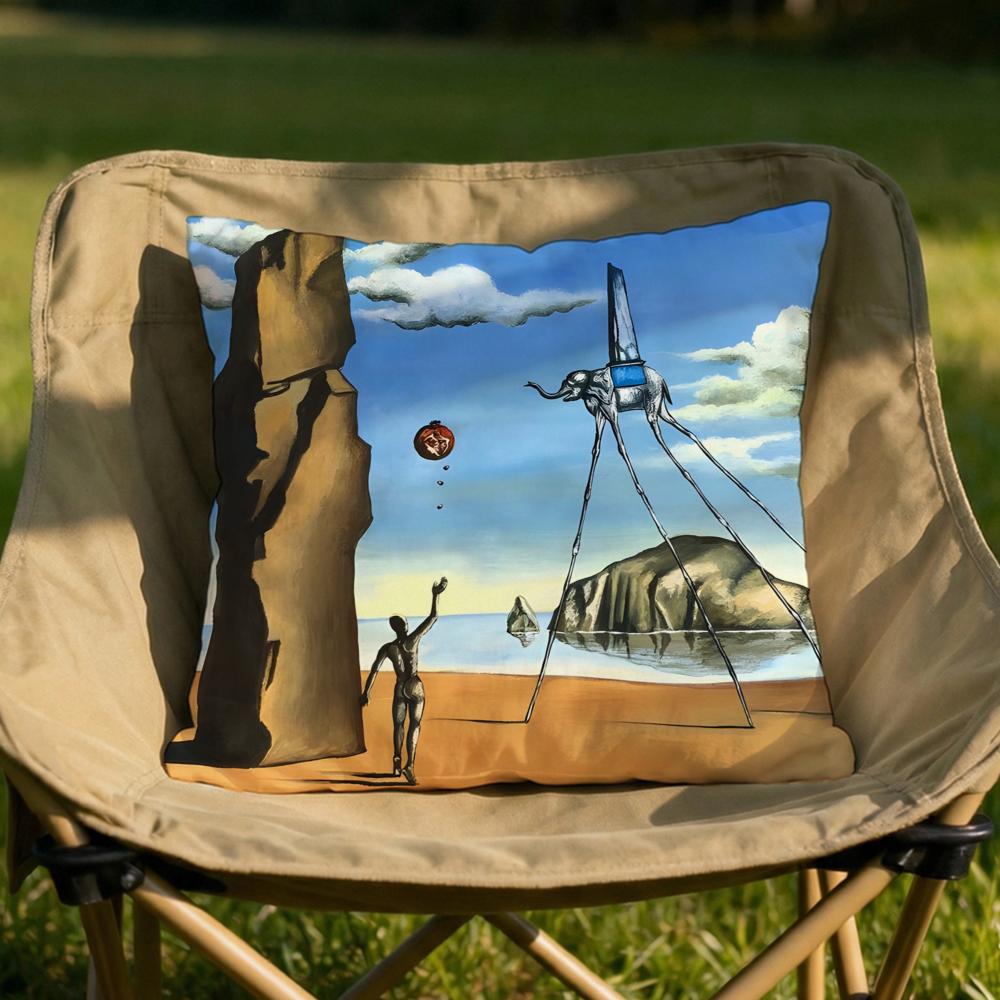 

SSalvador Dali Cushion Cover Soft Reversible Durable Pillow Cover MultiScene Use for Home Car Daily Comfort 30x30cm