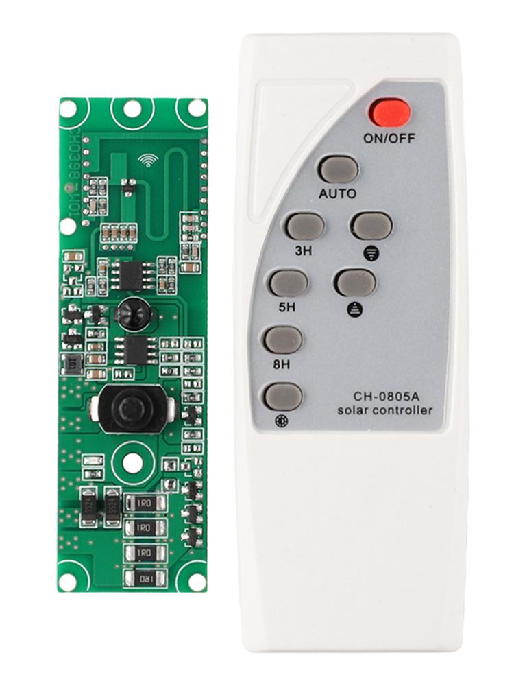 Solar Control Circuit Panel Remote Control Circuit Board Panel 10w LED 15s Sensing Time 5-10m Sensing Distence