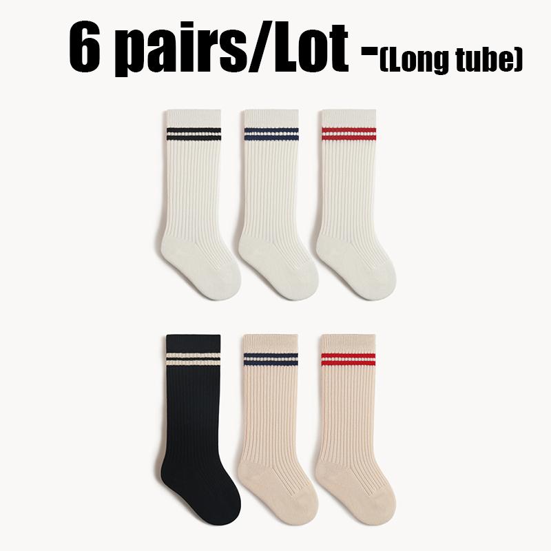 6/3 Pairs Children Socks School Socks With Stylish Designs Boy Socks Girl's Socks For Newborn Baby Accessories