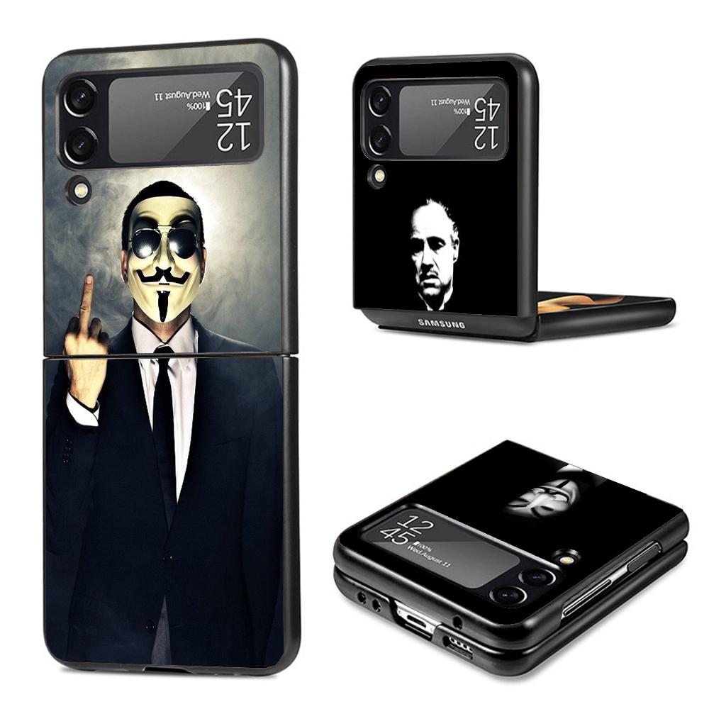 Man Suit Shirt Tie Phone Case For Samsung Galaxy Z Flip7 Flip6 5G Flip5 Flip4 Flip3 ZFlip 7 6 3 4 5 Shockproof Back Cover Galaxy