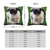 Swiss Valais Blacknose Sheep Pillowcase Polyester Linen Velvet Creative Zip Decorative Pillow Case Car Cushion Cover 18
