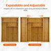 Expandable Kitchen Drawer Organizer for Utensils Cutlery Flatware Bamboo Silverware Drawer