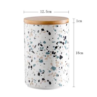 Scandinavian ceramic jars sealed jars for food storage seasoning boxes grain storage containers dried fruit coffee candy jars