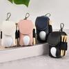 Golf Ball Waist Bag with Clip Waterproof Faux Leather Golf Ball Tee Tools Accessories Organizer Pouch Holder Men Women Golf Enthusiasts Gift