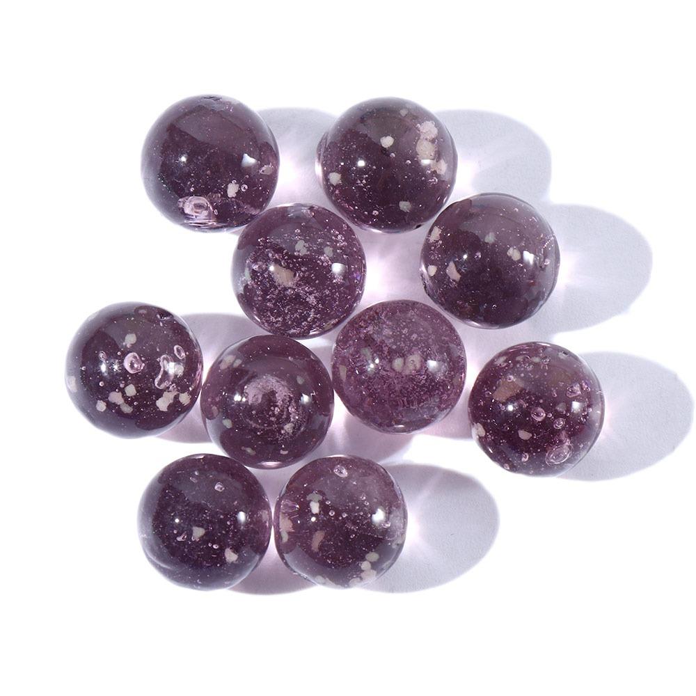 10pcs/pack Non-porous Fish Tank Glass Ball Glow in The Drak Transparent Crystal Beads Parent-child