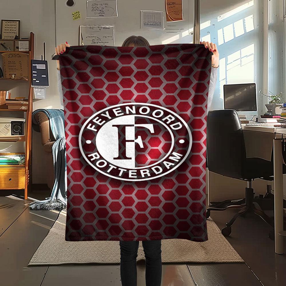 1PC Feyenoord Patterned Flannel Blanket Suitable For All Seasons for Home Decor Warmth and Comfort Gifts Holiday Present