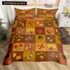 Autumn Tree Leaf King Queen Bedding Set Cartoon Botanical Duvet Cover Fallen Leaves Quilt Cover 2/3pcs Polyester Comforter Cover
