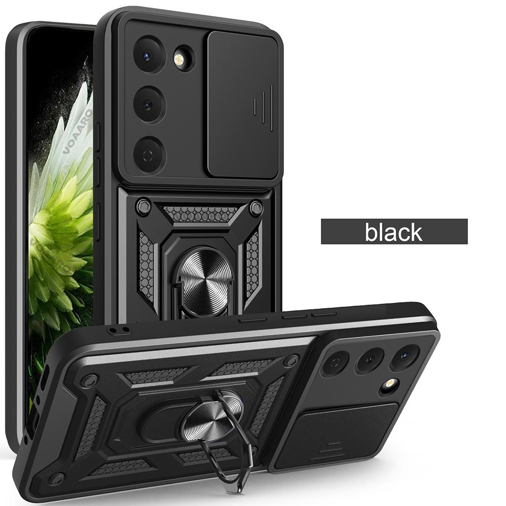 Slide Lens Armor Funda for Tecno Spark 40 Pro 4G Case for Tecno Spark 40 Pro 4G Case Magnetic Ring Stand Holder Cover Capa