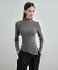 MONGDOL Half Neck Slit Ribbed Knit Mdkt121_5 Colors