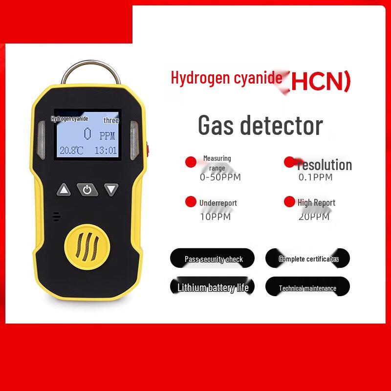 CHUGOUXIANG Hydrogen Cyanide (HCN) Gas Detector CN plug (adapter included)