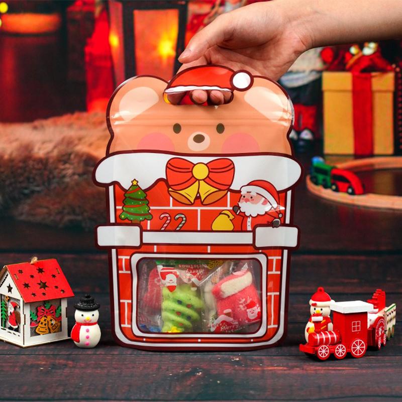 1Pcs Cute Special Shaped Christmas Gift Bags, Snack Bags For Birthdays, Parties And Candy/Biscuit/Chocolate Packaging
