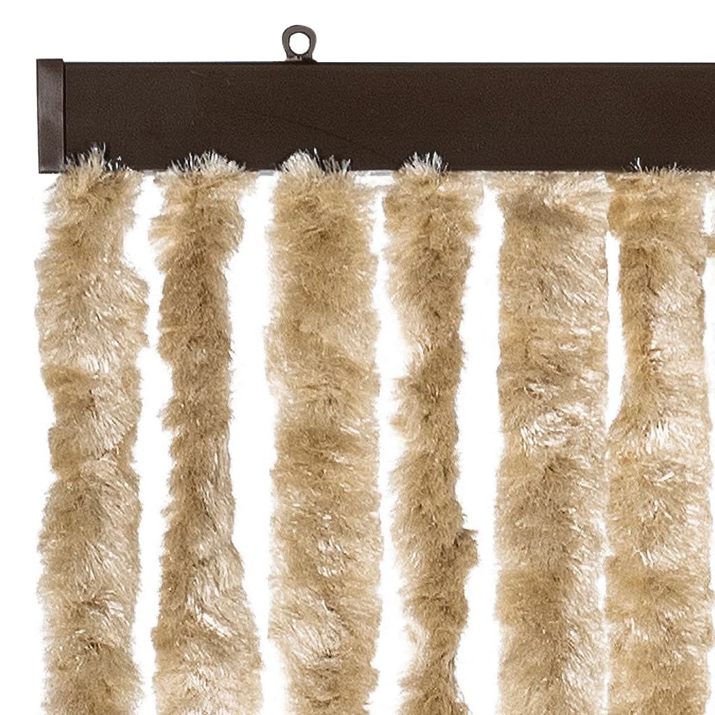 VidaXL Insektenschutz-Vorhang Beige 90x220 cm Chenille