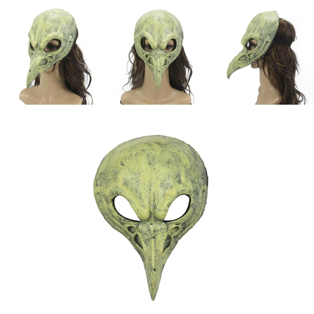 Halloween Mittelalterlicher Arzt Schnabel Vogel Skelett Maske Rollenspiel Requisiten für Karnevalsfestivitäten