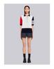 TB Short-Sleeved Knitted Patchwork Polo Shirt