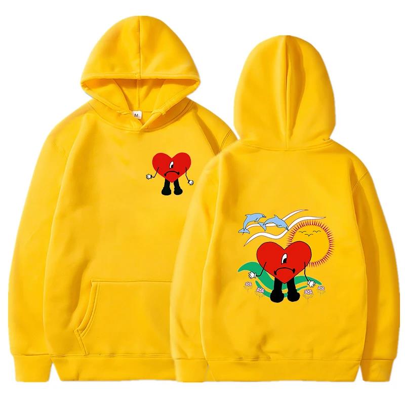Funny Bad Bunny Hoodies Un Verano Sin Ti Print Men Women Streetwear Hoodie Hooded Sweatshirts Pullover Unisex Tracksuit Clothing