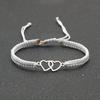 Handmade Adjustable Rope Bracelet Heart Bracelet Unisex Couple Gift