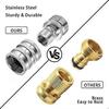 Gettoreach Stainless Steel Garden Hose Quick Connect Fittings Set